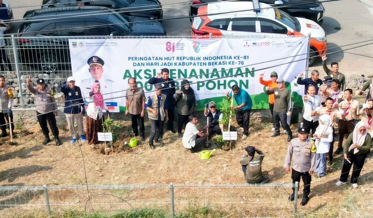 Lahan Eks Bangli Kalimalang Disulap Jadi Taman Buah
