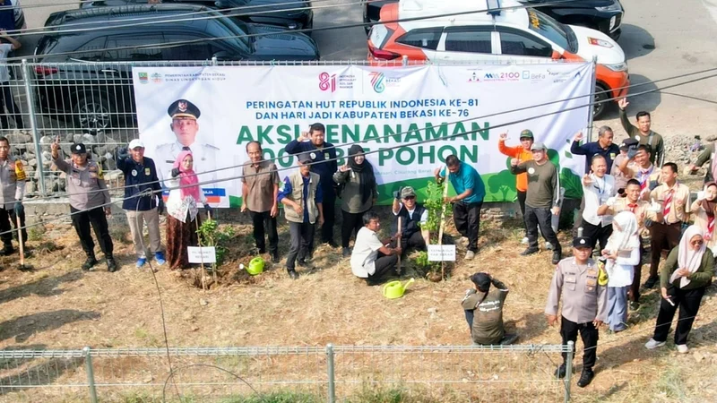 Lahan Eks Bangli Kalimalang Disulap Jadi Taman Buah, Warga Bekasi Siap Panen!