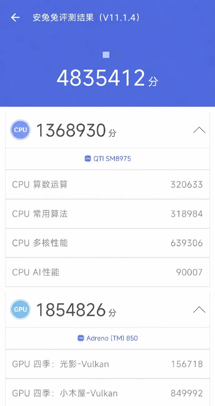 Tampilan skor benchmark AnTuTu Snapdragon 8 Elite Gen 6 Pro