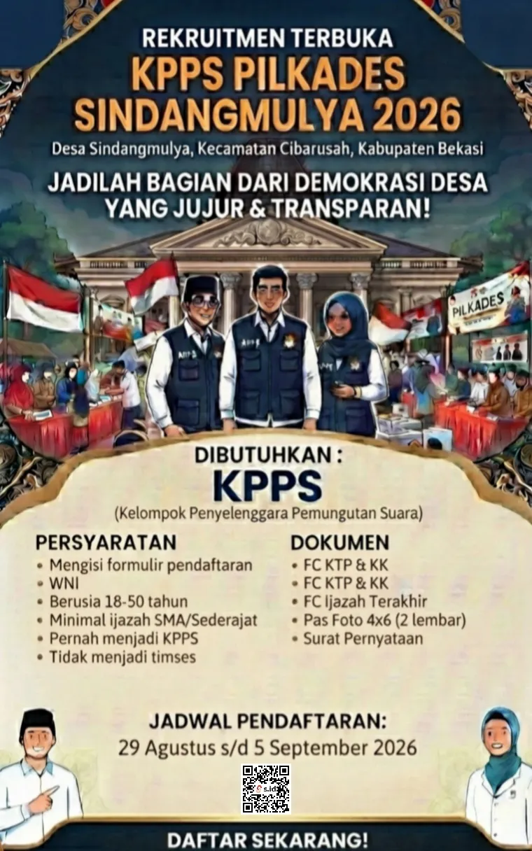 Bukti arsip postingan Panitia Pemilihan Kepala Desa Sindangmulya